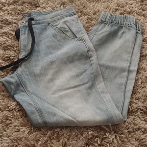 Levi's Light Blue Elastic Waist Jogger Jeans